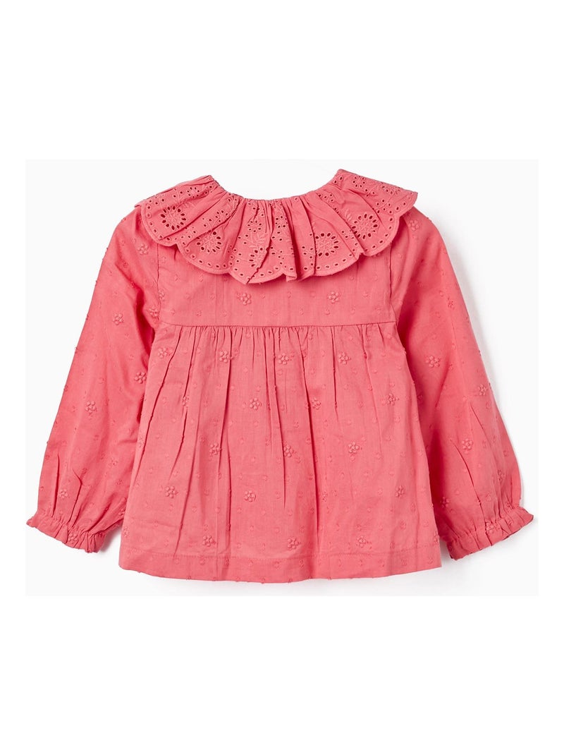Chemise rose pour bébé fille manches longues SPRING BEGINS Rose foncé - Kiabi