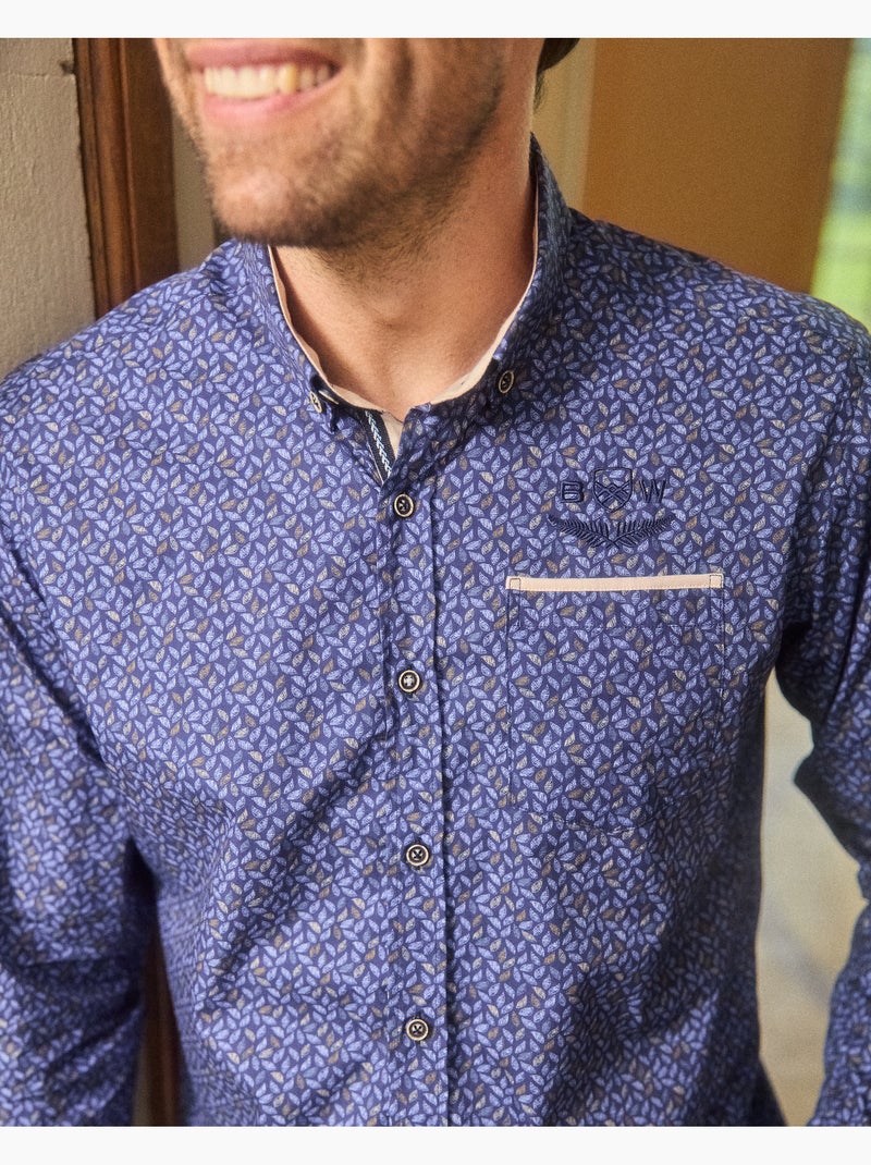 CHEMISE RUGBY ORIGINS LEAF Bleu Bleu - Kiabi