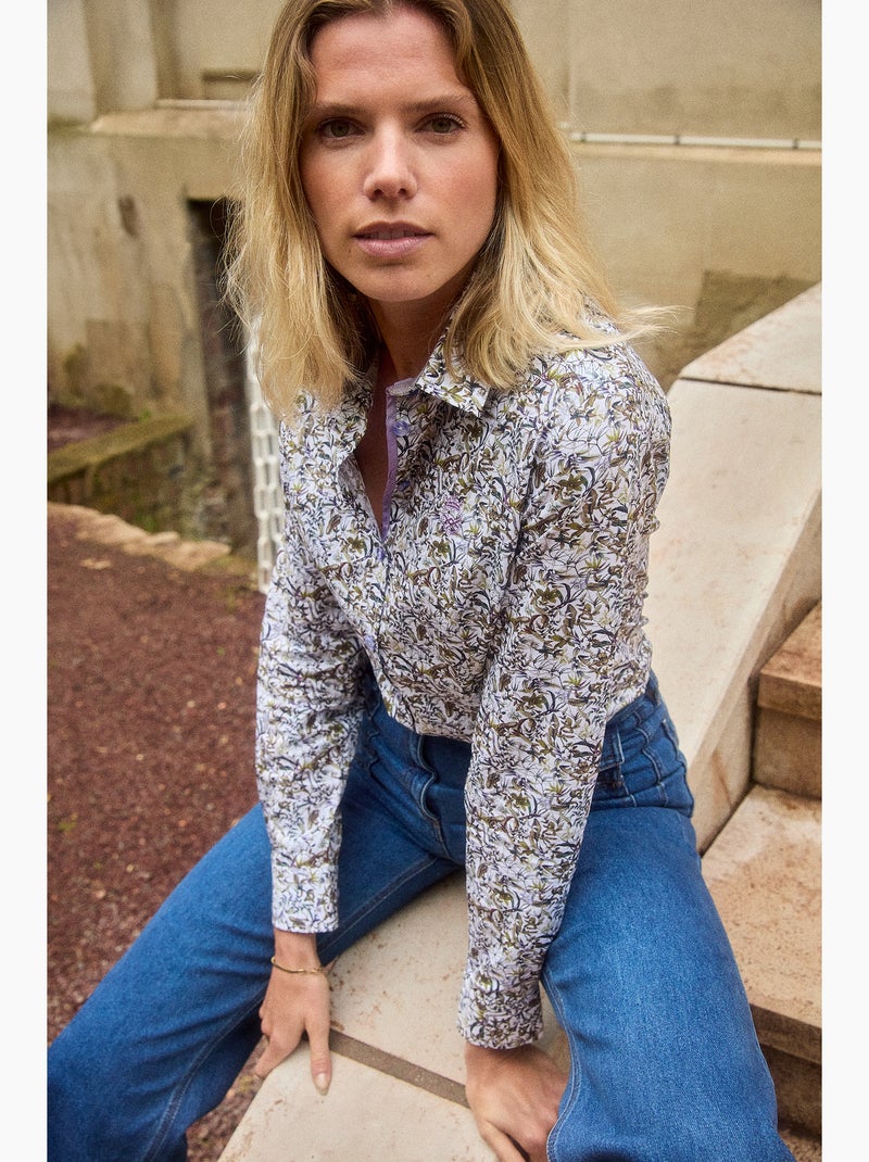 CHEMISE S HERITAGE LEAF Blanc - Kiabi