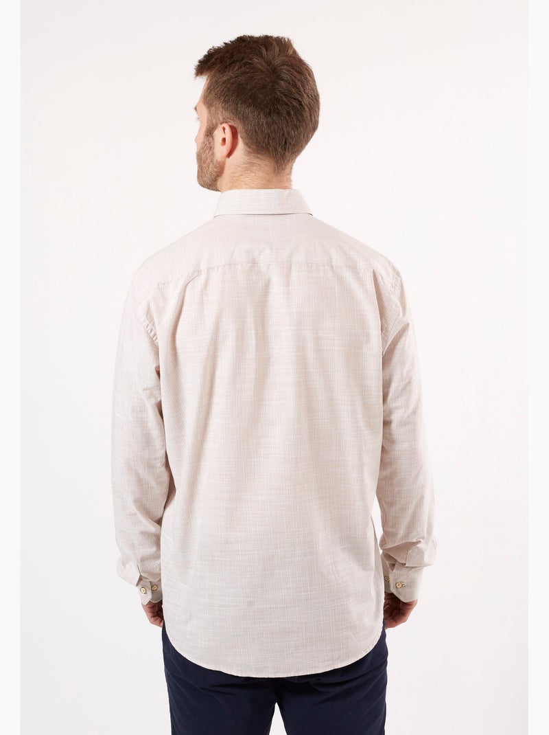CHEMISE SAFARI EXPERIENCE Beige/Blanc - Kiabi