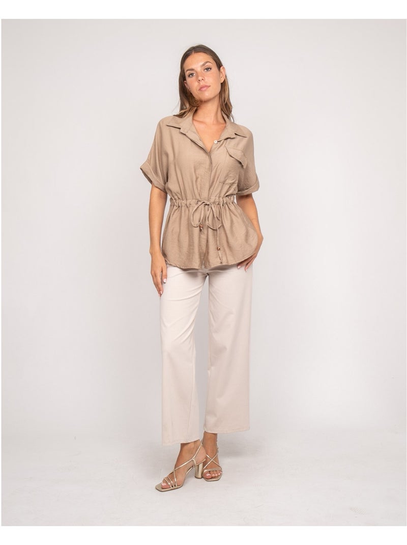 Chemise saharienne ORWIN Beige - Kiabi