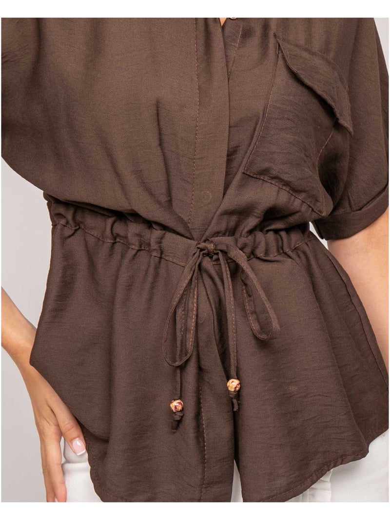 Chemise saharienne ORWIN Marron - Kiabi