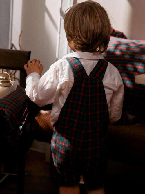 Chemise + salopette à carreaux You&Me - Kiabi