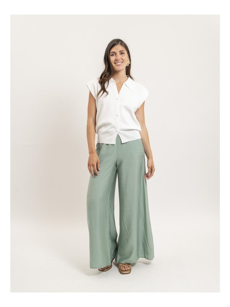 Chemise sans manches col polo farda Blanc - Kiabi