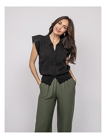 Chemise sans manches col polo FARDA