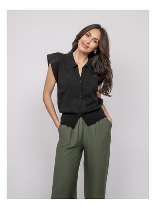 Chemise sans manches col polo FARDA