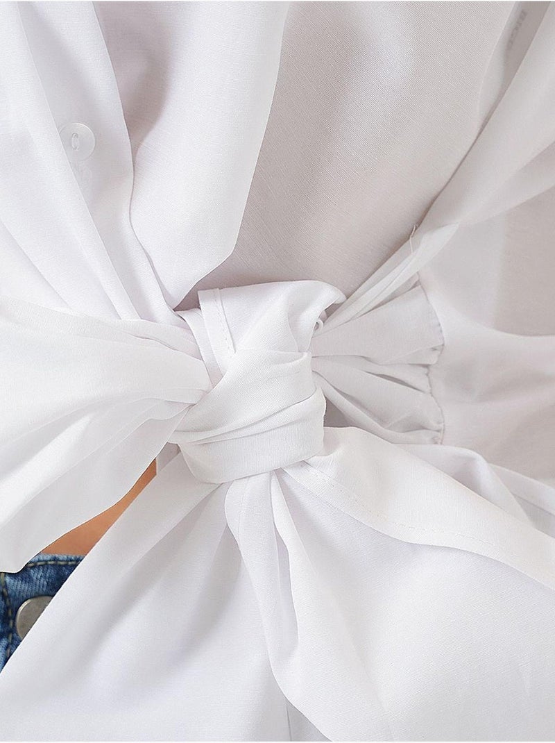 Chemise sans manches nouée devant bdart Blanc - Kiabi
