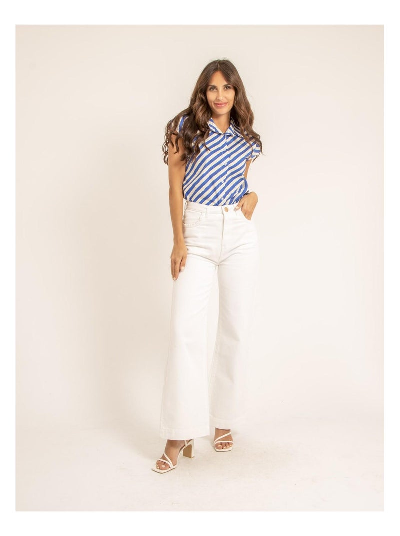 Chemise sans manches OMANIE Bleu - Kiabi
