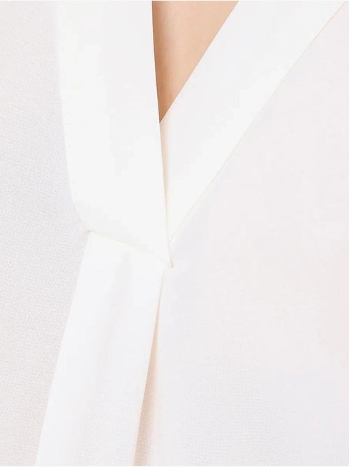 Chemise sans manches semi-transparente à col en V - Kiabi