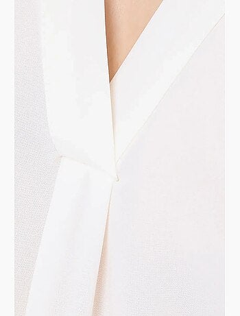 Chemise sans manches semi-transparente à col en v hiccup