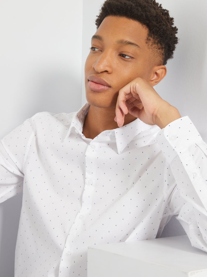 Chemise sans repassage +1m90 Blanc - Kiabi