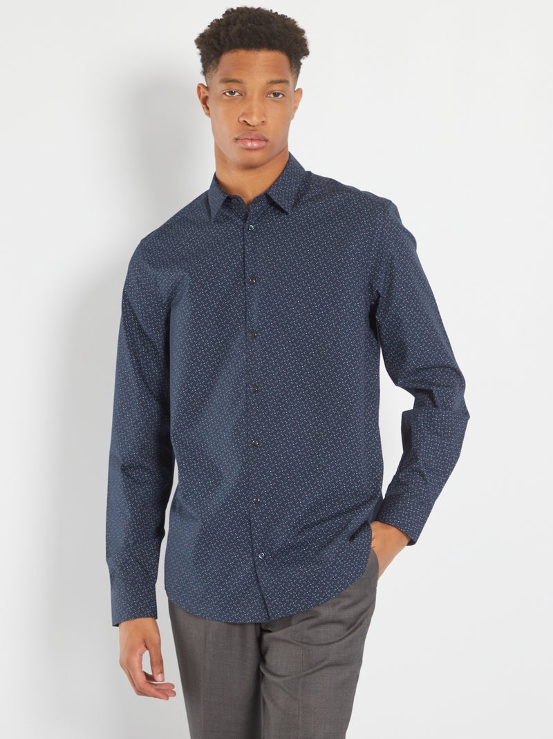 Chemise sans repassage +1m90 Bleu - Kiabi