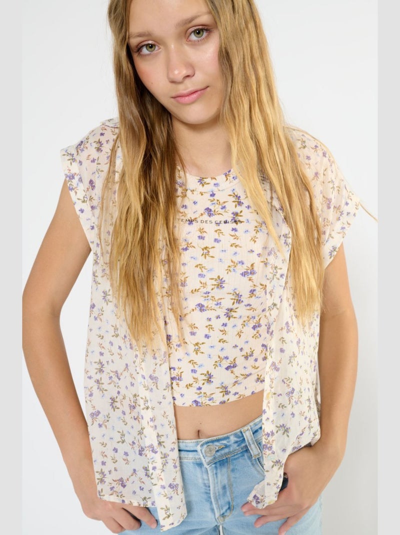 Chemise SAPHOGI 'Le Temps Des Cerises' Blanc - Kiabi