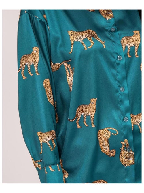 Chemise satin motifs ORACIO - Kiabi