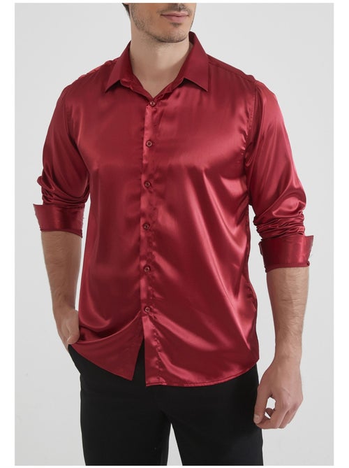 Chemise satiné kebello - Kiabi Chemise satiné kebello - Kiabi