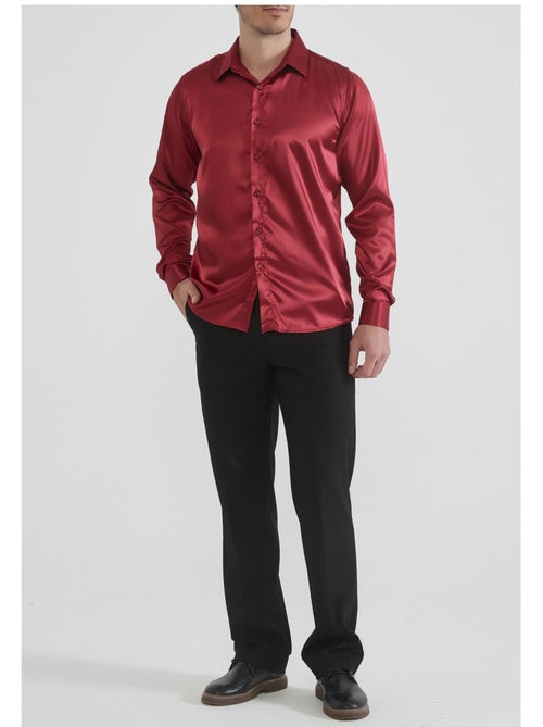 Chemise satiné kebello - Kiabi Chemise satiné kebello - Kiabi