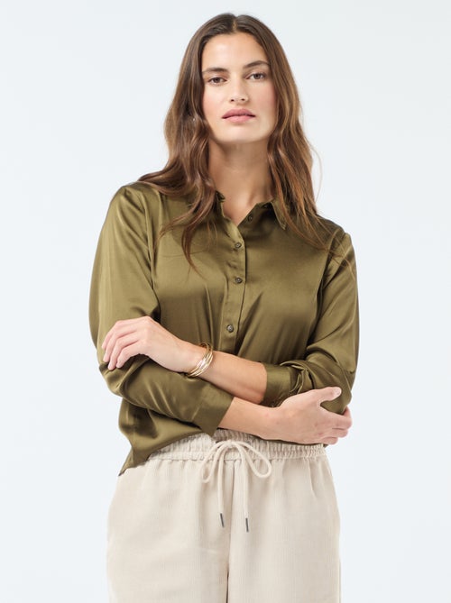 Chemise satinée 'JDY' - Kiabi