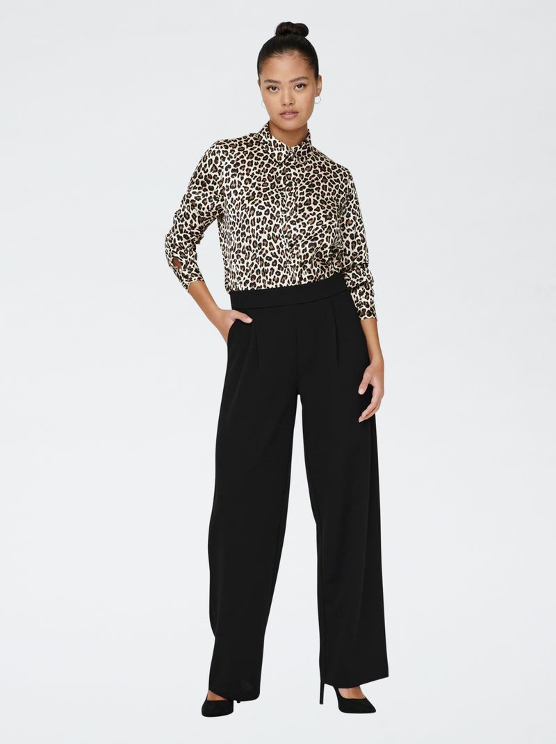 Chemise satinée 'JDY' Léopard - Kiabi
