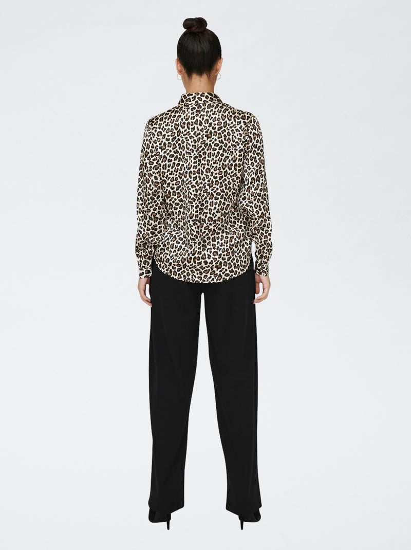 Chemise satinée 'JDY' Léopard - Kiabi