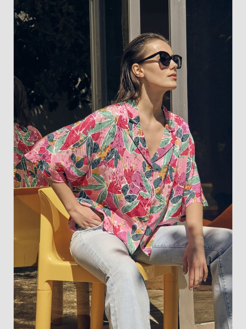 Chemise SAUGE 'Le Temps Des Cerises' Rose - Kiabi