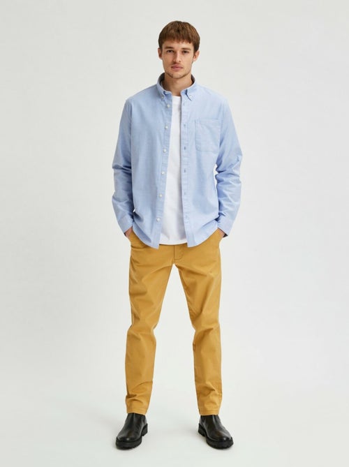 Chemise Selected Rick-ox Manches Longues Flex - Kiabi