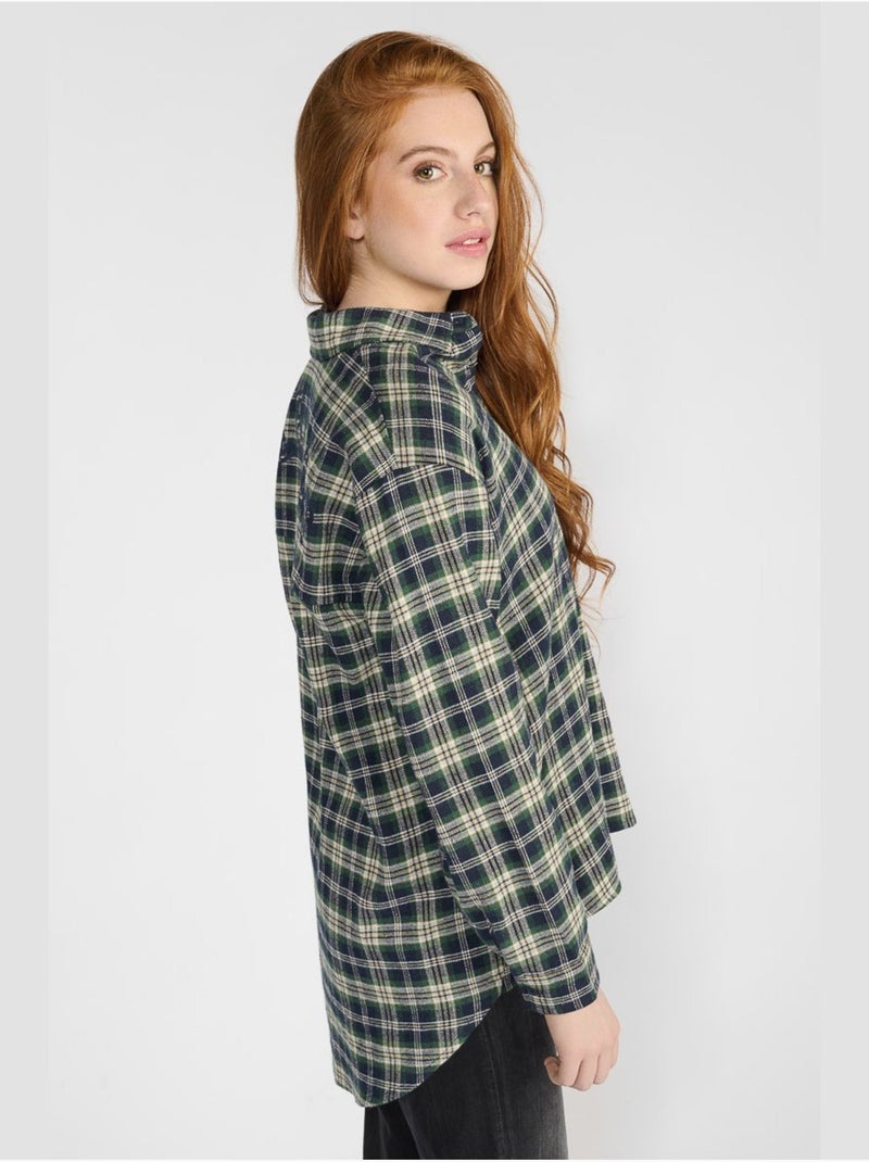 Chemise shangi 'le temps des cerises' Vert - Kiabi