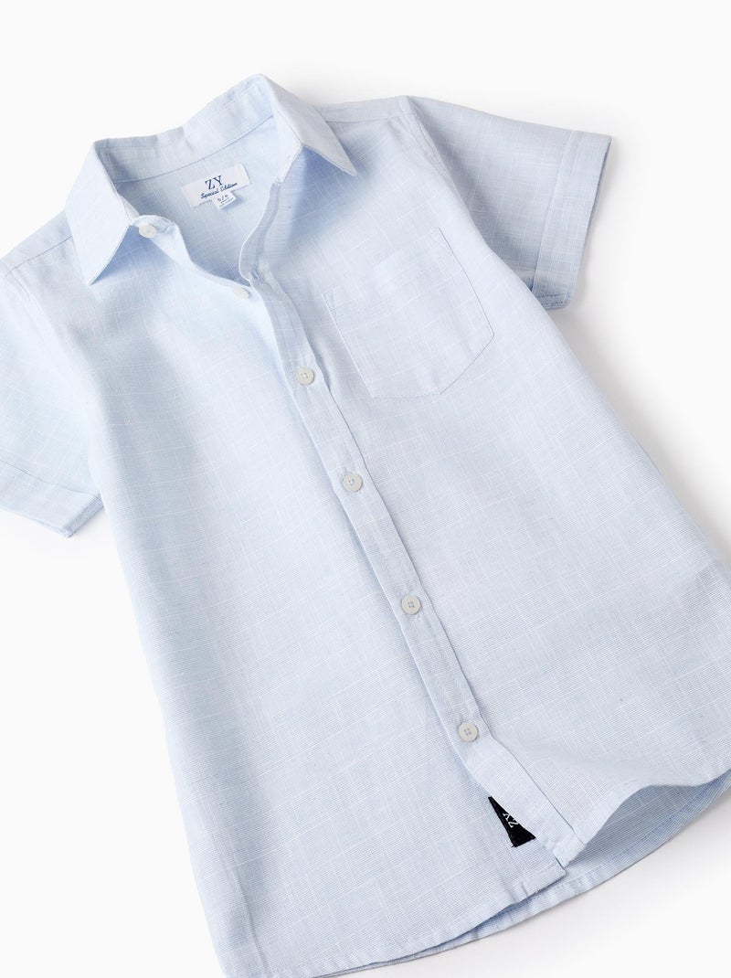 Chemise + Short + Bretelles Bleu clair - Kiabi