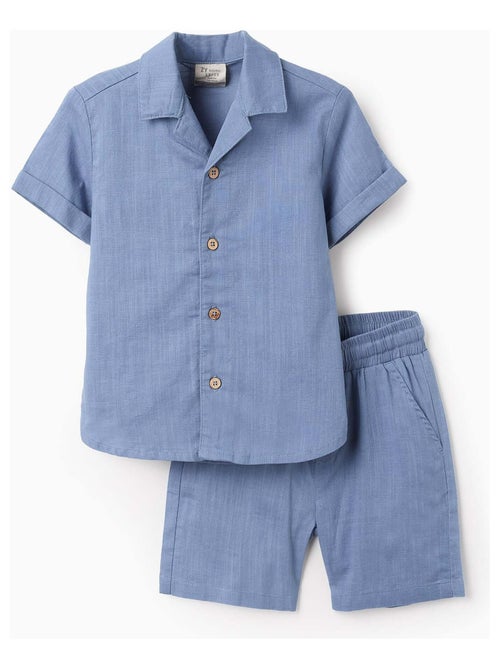Chemise + Short en Coton - Kiabi
