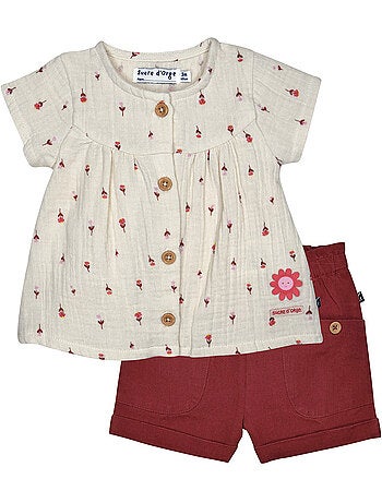 CHEMISE SHORT NATACHA MANCHES COURTES BEBE