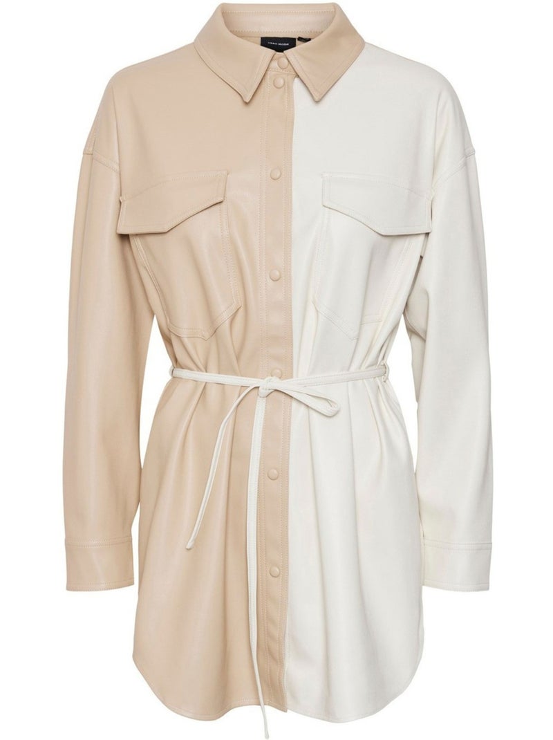 Chemise simili Vero Moda Blanc - Kiabi