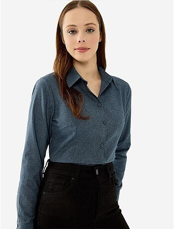 Chemise slim boutonnée à carreaux hiccup