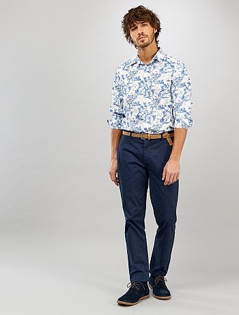Chemise slim imprimé jungle