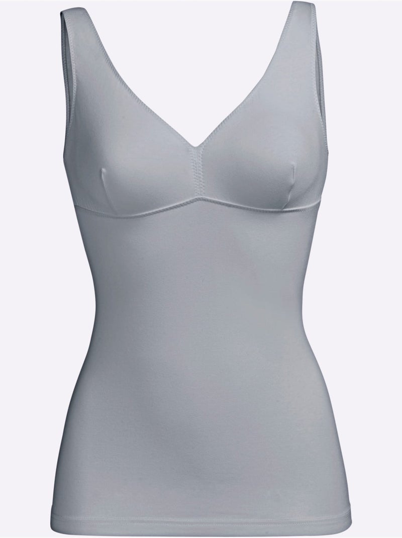 Chemise soutien-gorge - taille standard - witt Gris chiné - Kiabi