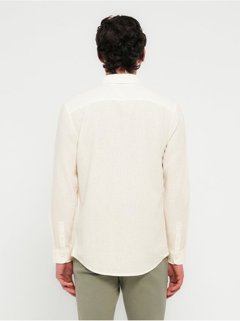 Chemise sportswear  - Tommy Hilfiger Ecru - Kiabi