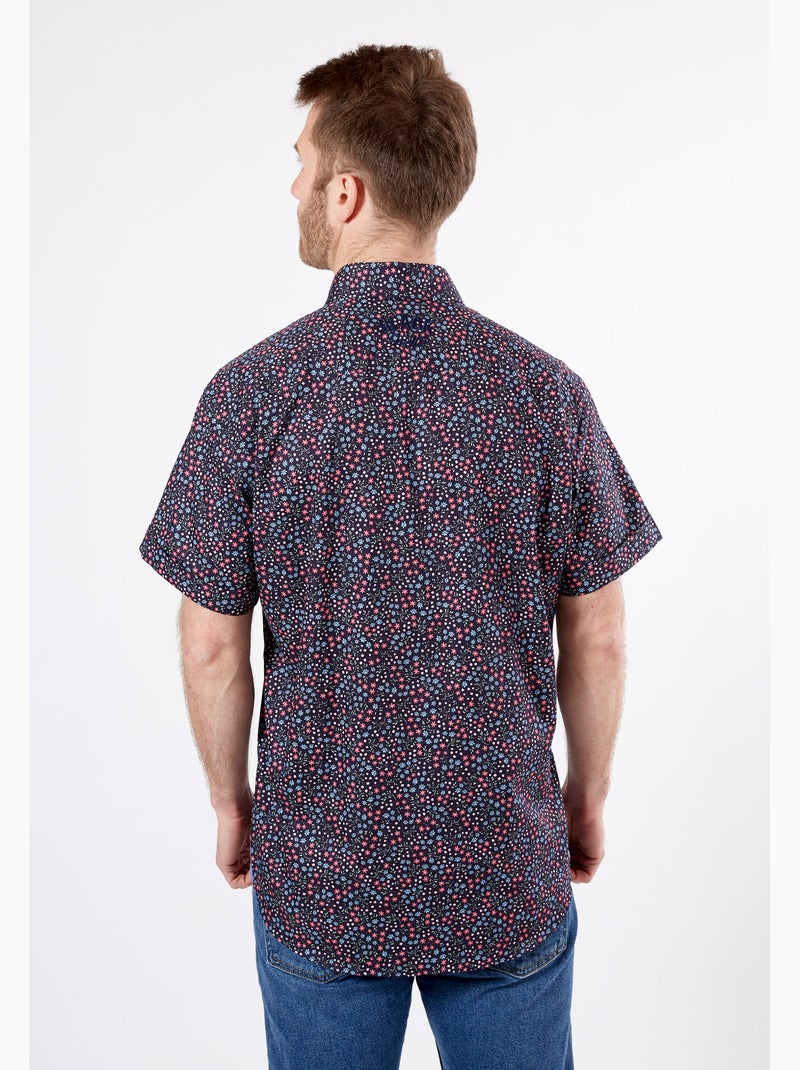 CHEMISE SPRING GARDEN CASUAL Bleu Bleu marine - Kiabi