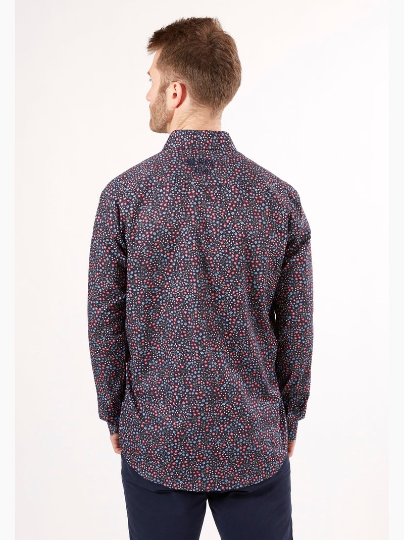 CHEMISE SPRING GARDEN CHIC Bleu Bleu marine - Kiabi