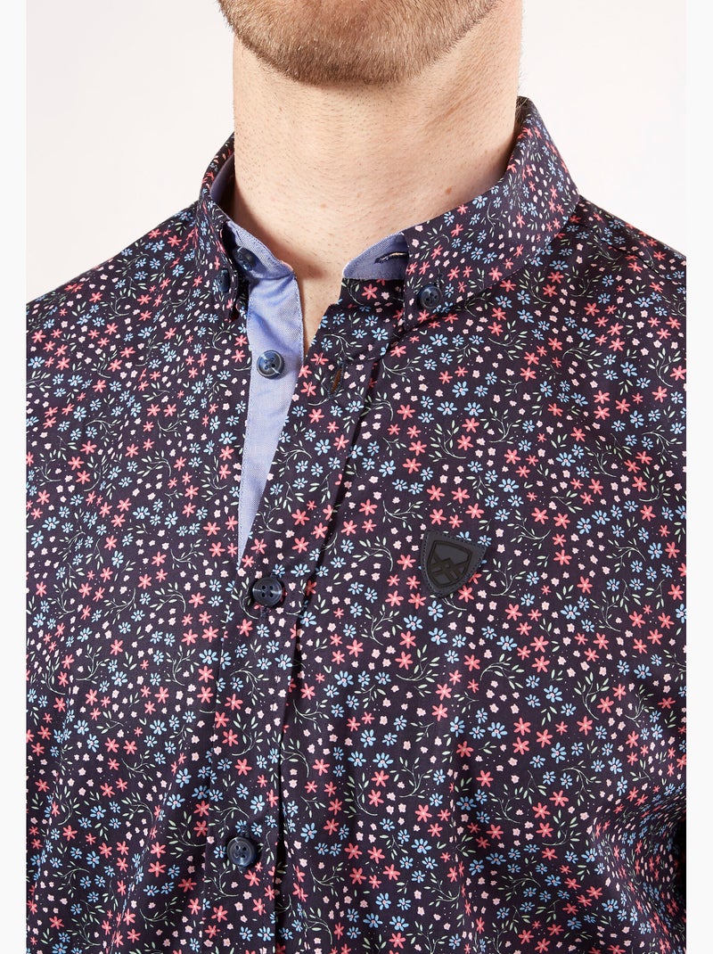 CHEMISE SPRING GARDEN CHIC Bleu Bleu marine - Kiabi