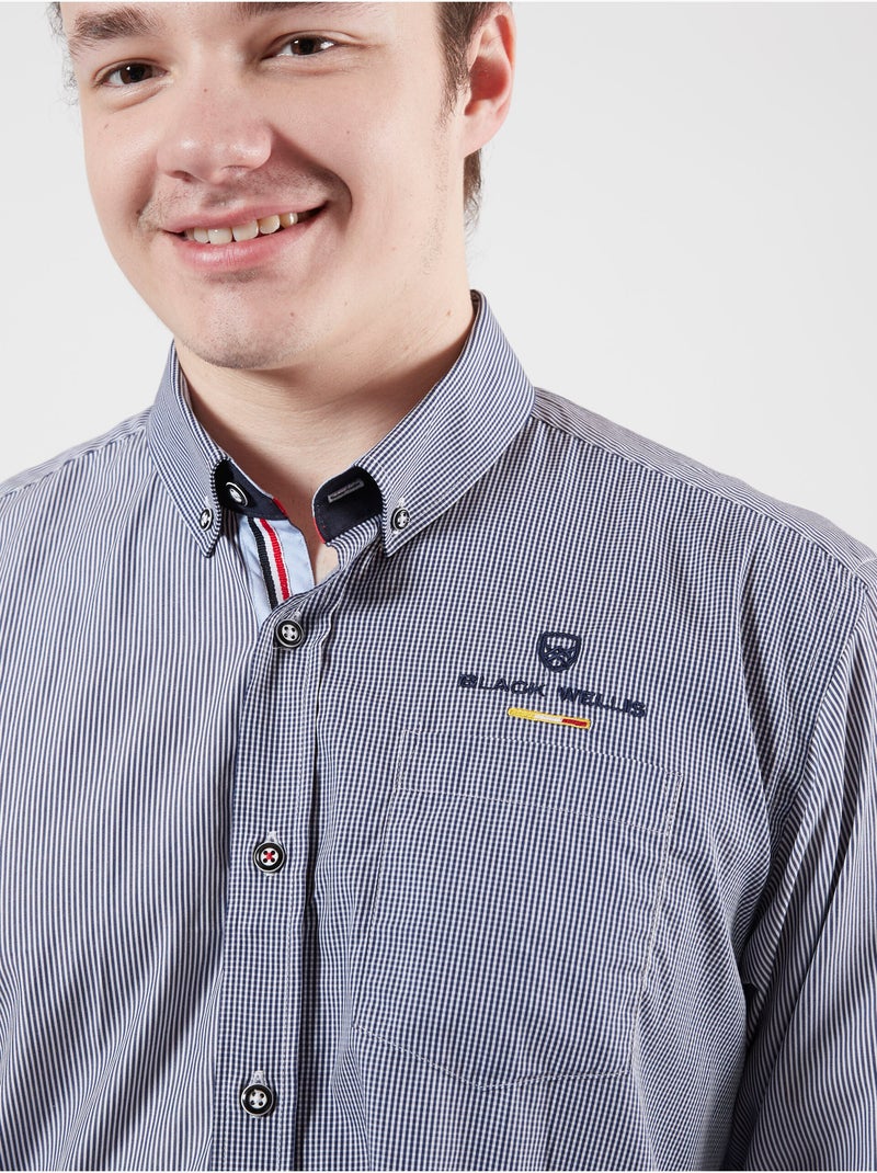 CHEMISE STADIUM EDITION Bleu Blanc - Kiabi