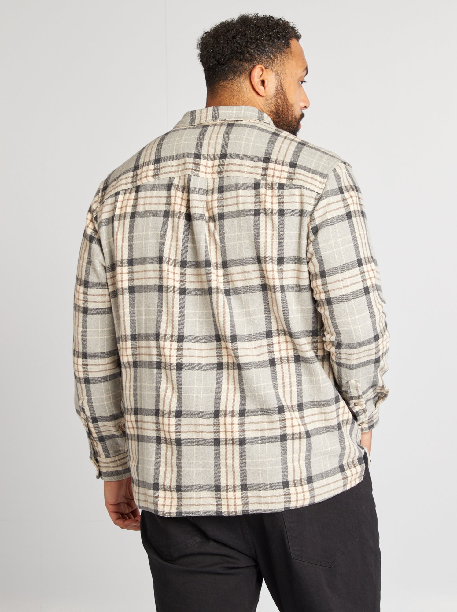 Chemise De Travail Homme à Carreaux - Coupe Ample, Manches Longues - Style Bûcheron Vintage - Pour Fête De La Bière, Loisirs - 6