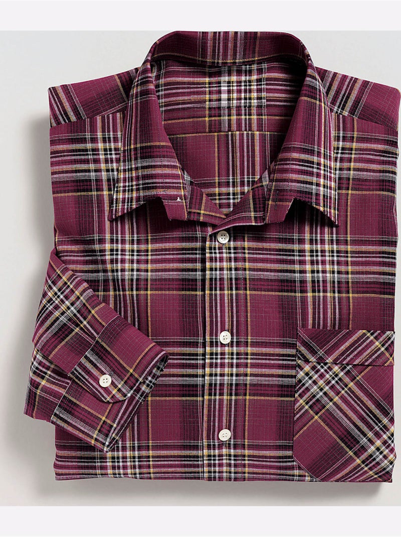 Chemise superbes motifs à carreaux - taille standard - witt Bordeaux - Kiabi