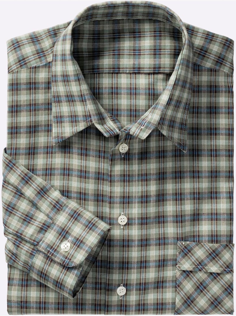 Chemise superbes motifs à carreaux - taille standard - witt Vert - Kiabi
