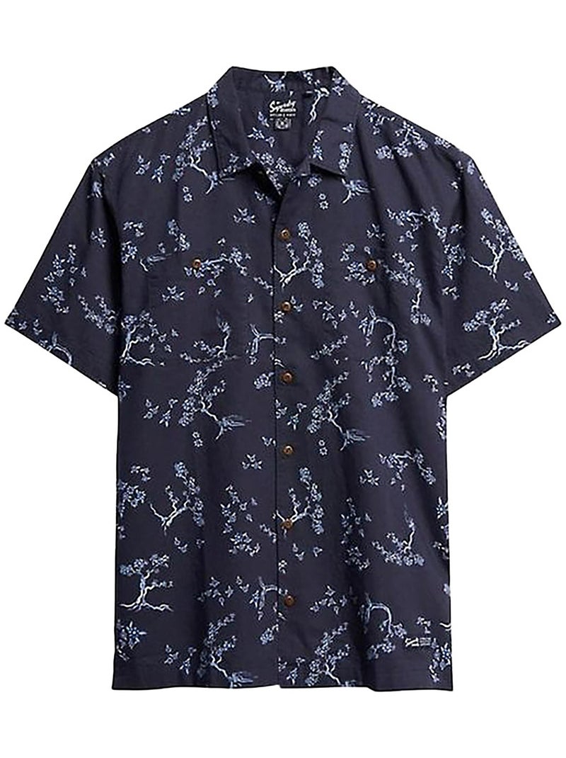 Chemise SuperDry Beach Shirt Bleu - Kiabi