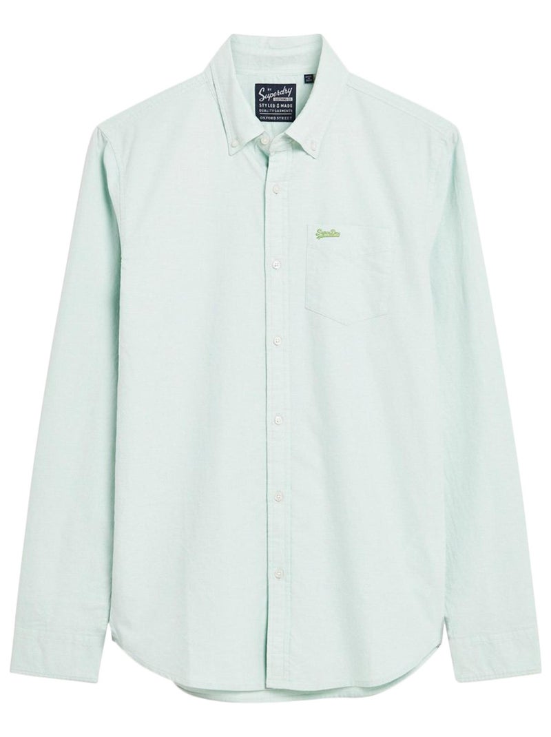 Chemise Superdry Oxford Shirt Vert clair - Kiabi
