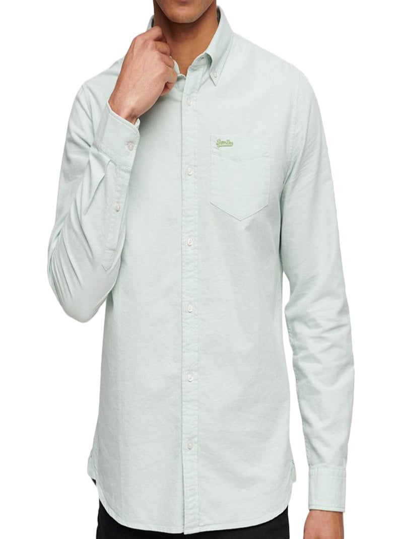 Chemise Superdry Oxford Shirt Vert clair - Kiabi