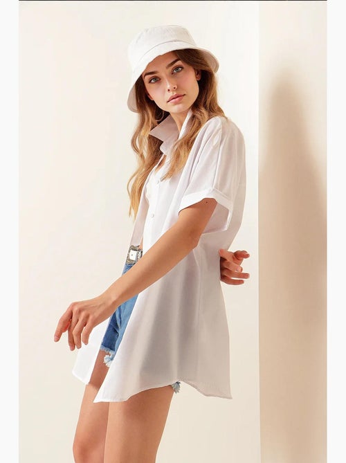 Chemise surdimensionnée à manches courtes bdart - Kiabi Chemise surdimensionnée à manches courtes bdart - Kiabi