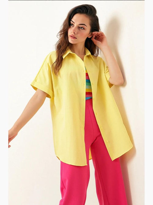 Chemise surdimensionnée à manches courtes bdart - Kiabi Chemise surdimensionnée à manches courtes bdart - Kiabi