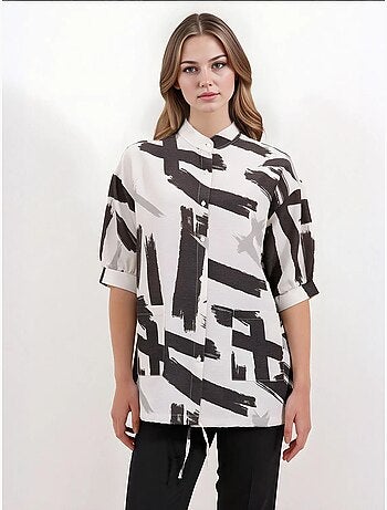 Chemise surdimensionnée à motifs bdart