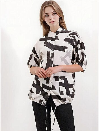Chemise surdimensionnée à motifs bdart