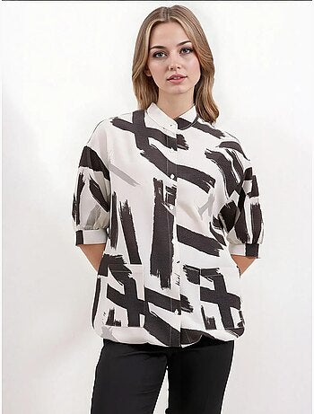 Chemise surdimensionnée à motifs bdart