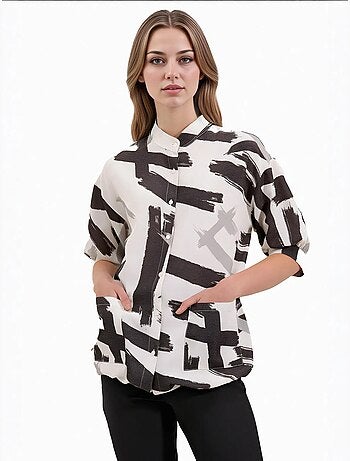 Chemise surdimensionnée à motifs bdart